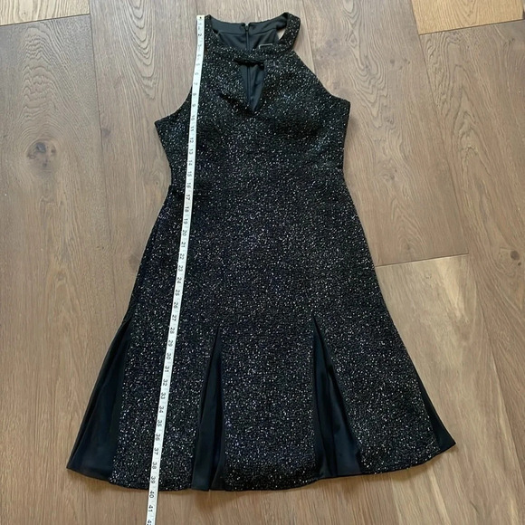 NW Nightway Glitter-Knit A-Line Dress Size 8 - Picture 11 of 11
